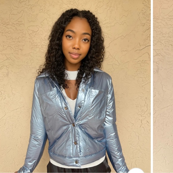 J. Society Jackets & Blazers - J. Society Society Metallic Jacket in Slate.